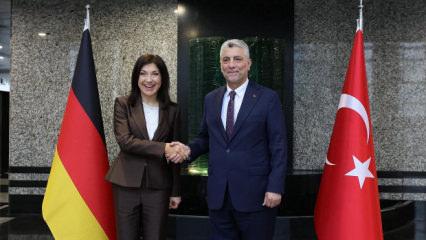 Bakan Bolat, Almanya Ekonomi Bakanı Reiche ile bir araya geldi