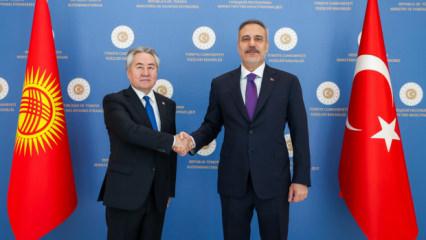 Bakan Fidan, Kırgız mevkidaşı Kulubayev ile g&ouml;r&uuml;şt&uuml;