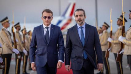 Son dakika: Şam'da Macron'un kaldığı otelin yakınında patlamalar! &Ccedil;ok sayıda yaralı var...