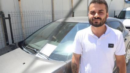 Sergilediği davranışla, &ccedil;arptığı ara&ccedil; sahibinin duasını aldı