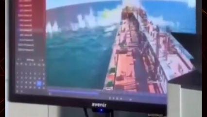 Karadeniz&rsquo;de tahıl y&uuml;kl&uuml; gemiye İHA saldırısının g&ouml;r&uuml;nt&uuml;leri ortaya &ccedil;ıktı