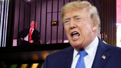 İran'da Trump hapse atıldı