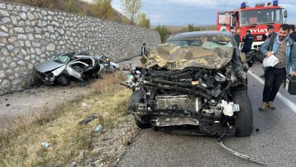 &Ccedil;orum'da katliam gibi kaza: 4 &ouml;l&uuml;, 2 yaralı!