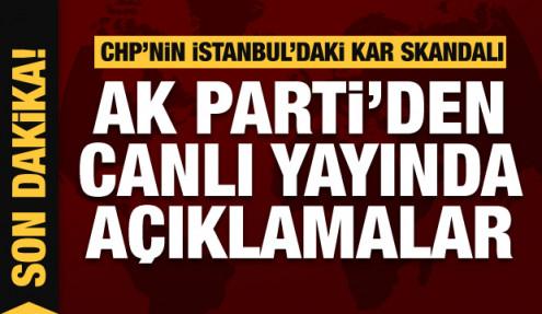 İstanbul'daki kar krizi ardından AK Parti'den İmamoğlu ve İBB'ye canlı yayında tepki