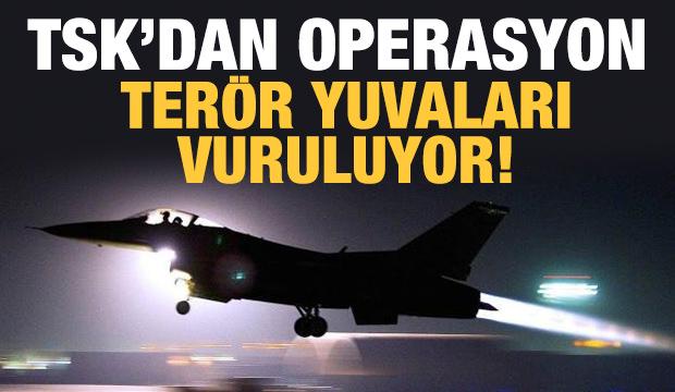 TSK'dan Suriye'nin kuzeyine operasyon: Terör yuvaları vuruluyor!
