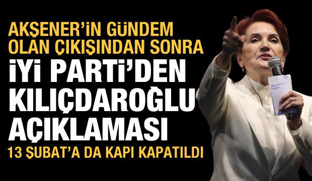 Akşener'in sözleri Kılıçdaroğlu'na mesaj olarak yorumlanmıştı: Kurmaylarından açıklama