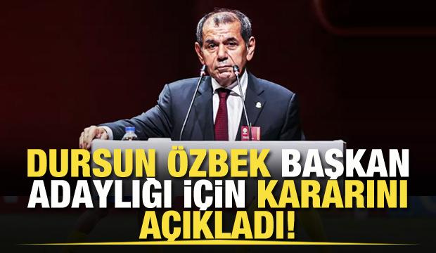 Dursun Özbek, başkan adaylığı için kararını açıkladı