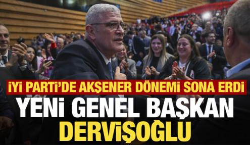 İYİ Parti'de yeni Genel Başkan Müsavat Dervişoğlu oldu