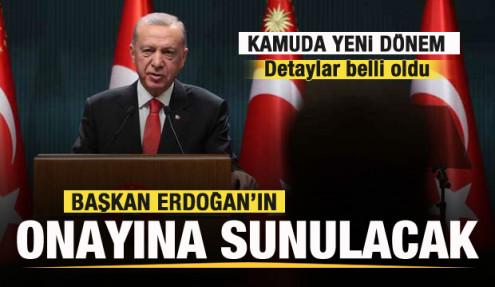 Kamuda yeni dönem başlıyor! Detaylar belli oldu! Başkan Erdoğan'ın onayına sunulacak