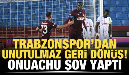 Trabzonspor'dan tarihi geri dönüş! Onuachu şov yaptı
