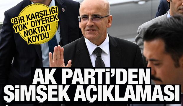 AK Parti'den 'Mehmet Şimşek' açıklaması: 'Desteğimiz tamdır'
