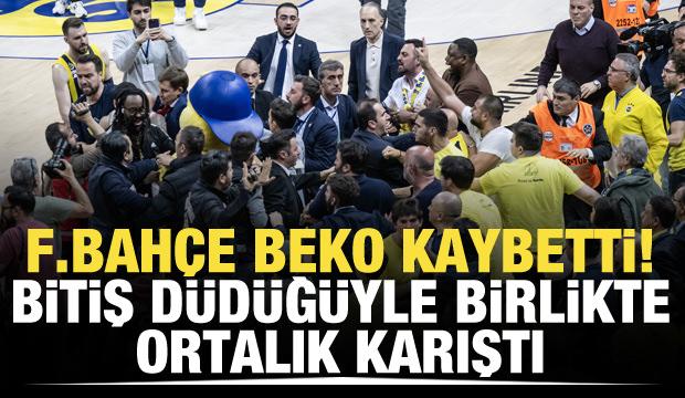Fenerbahçe Beko kaybetti! Son düdükle ortalık karıştı