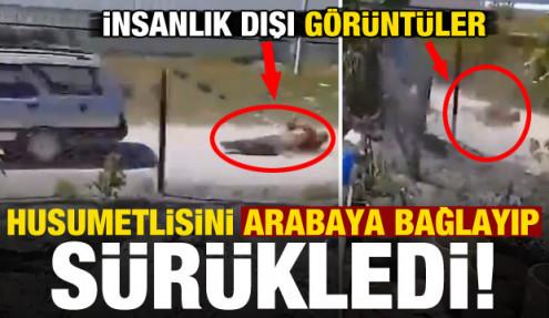 Antalya'da insanlık dışı olay: Husumetlisini araca bağlayıp sürükledi!