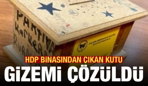 HDP binasından PKK'ya bağış kutusu çıktı
