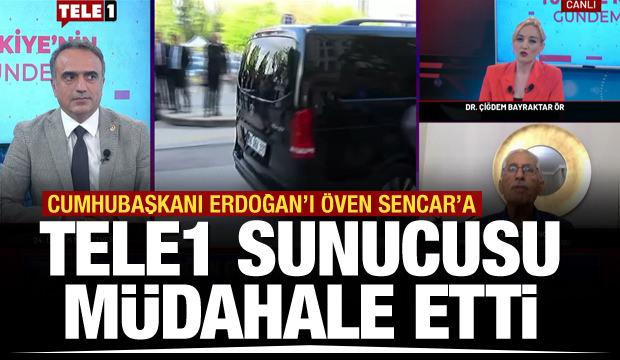 Tele1'de Cumhurbaşkanı Erdoğan'ı öven Metropoll araştırma sahibi Özer Sencar'a müdahale