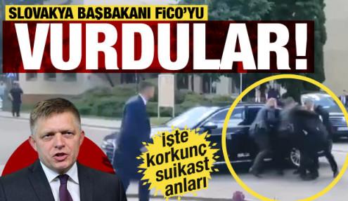 Slovakya Başbakanı Fico silahlı saldırıya uğradı... Suikast anları kamerada