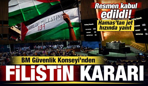 BM Güvenlik Konseyi'nden tarihi Filistin kararı! Resmen kabul edildi