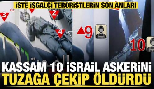 Kassam, 10 İsrail askerini bubi tuzaklı bir eve çekip öldürdü... İşte o görüntüler