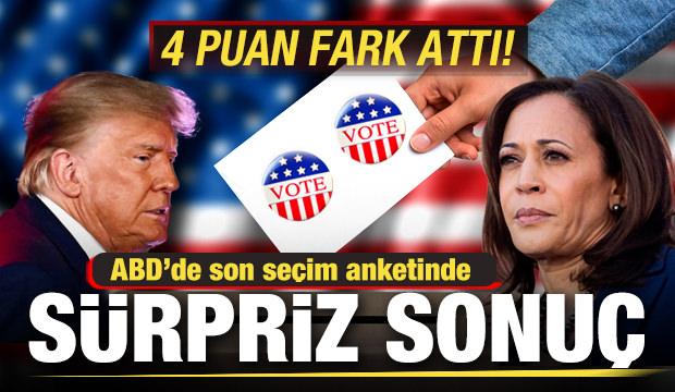 ABD'de son seçim anketinde sürpriz sonuç! 4 puan fark attı