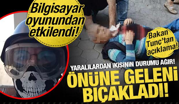 Bilgisayar oyunundan etkilendi! Maske ve çelik yelekle 5 kişiyi bıçakla yaraladı