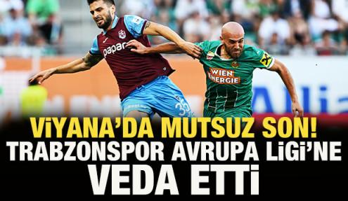 Viyana'da mutsuz son! Trabzonspor, UEFA Avrupa Ligi'ne veda etti