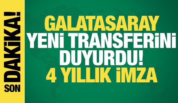 Galatasaray yeni transferini duyurdu! 4 yıllık imza