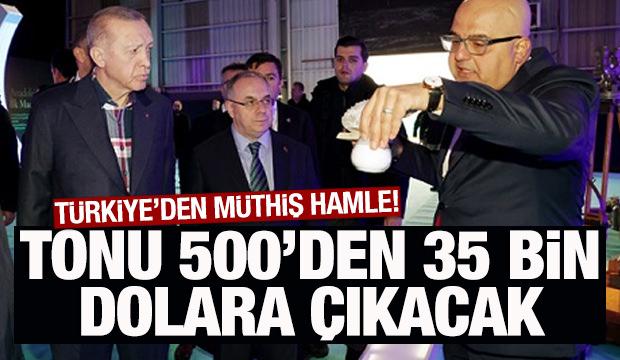 Türkiye'den müthiş hamle! Tonu 500 dolardan 35 bin dolara çıkacak