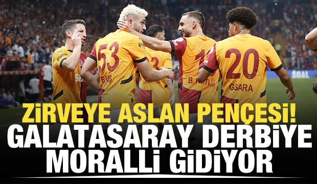 Zirveye aslan pençesi! Galatasaray derbiye moralli gidiyor