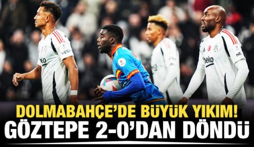 Dolmabahçe'de büyük yıkım! Göztepe 2-0'dan döndü!