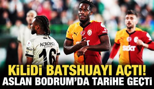 Kilidi Batshuayi açtı! Galatasaray, Bodrum'da tarihe geçti