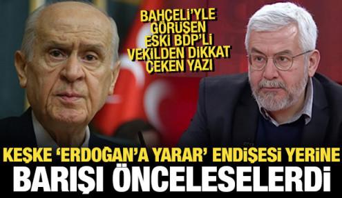 Ufuk Uras, Bahçeli'yle görüşmesinin detaylarını yazdı