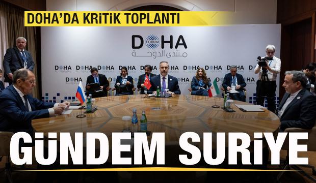 Doha'da Türkiye, Rusya ve İran'dan kritik toplantı! Gündem Suriye