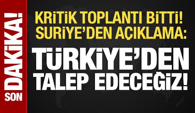 Irak, İran ve Suriye arasındaki kritik toplantı bitti: Suriye'den Türkiye açıklaması