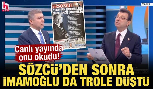 Sözcü'den sonra İmamoğlu da trole düştü! 