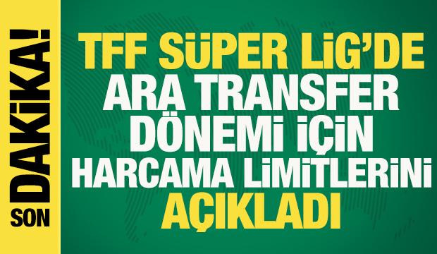 Son dakika: TFF, ara transfer dönemi için harcama limitlerini açıkladı