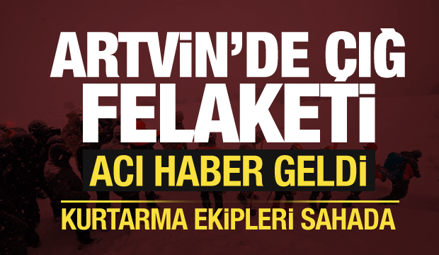 Artvin'de çığ faciası! Bölgeye ekipler sevk edildi: Mahsur kalanlar var