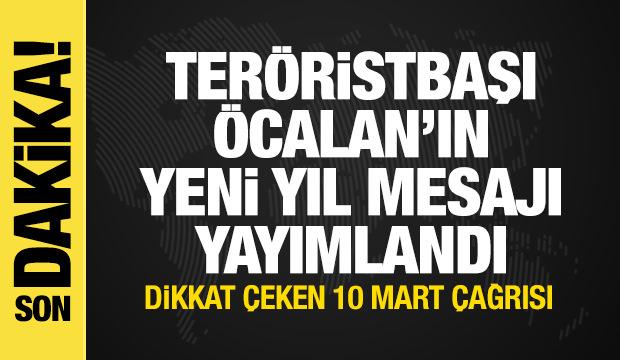 Teröristbaşı Öcalan'dan yeni yıl mesajı: Şam-SDG'ye anlaşması uygulanmalı