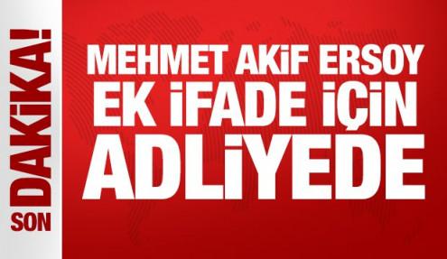 Uyuşturucudan tutuklanan Mehmet Akif Ersoy ek ifade için adliyede