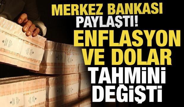 Merkez Bankası a&ccedil;ıkladı: Piyasanın yıl sonu enflasyon ve dolar tahmini belli oldu