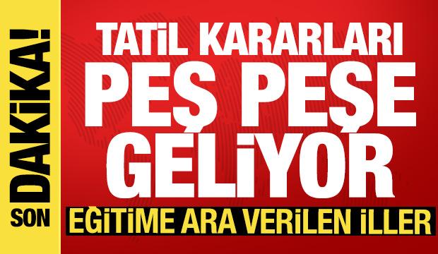 Hangi illerde okullar tatil? Valiliklerden son dakika açıklama: İşte il il tatiller