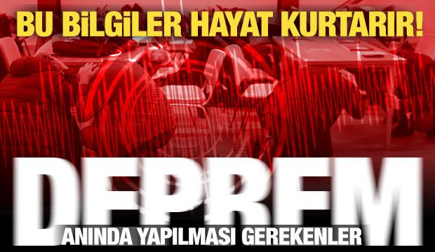 Deprem anında yapılması gerekenler! Deprem çantası, iletişim planı, deprem uygulamaları...