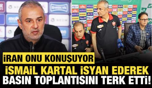 İran, İsmail Kartal'ı konuşuyor! Resmen çıldırdı, basın toplantısını terk etti