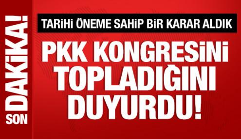Son Dakika: PKK kongresini topladığını duyurdu