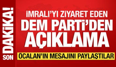 İmralı'yı ziyaret eden DEM Parti'den açıklama