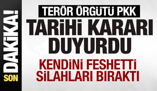 Son dakika: Terör örgütü PKK tarihi kararı duyurdu! Kendini feshetti, silahları bıraktı