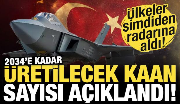 2034'e kadar üretilecek KAAN sayısı açıklandı! Ülkeler şimdiden peşinde...