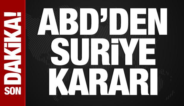 ABD, Suriye'ye yönelik yaptırımları kaldırdı