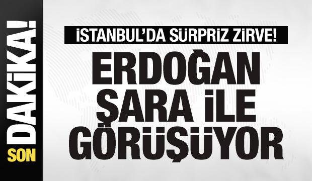 İstanbul'da sürpriz zirve! Erdoğan, Şara ile görüşüyor