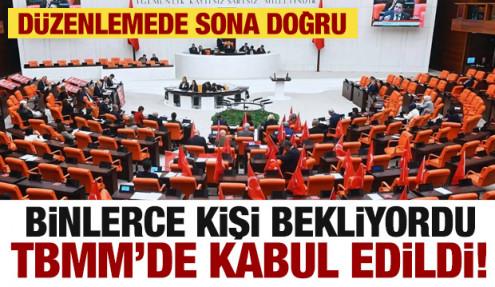 Binlerce kişinin beklediği yargı paketi komisyonda kabul edildi