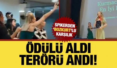 Ödül töreninde terör gerginliği! DHKP-C uzantılarını anan yönetmene spikerden tepki